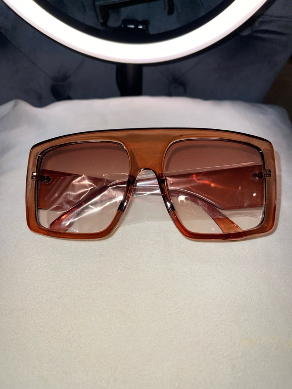 Women’s Oversized Square Sunglasses - Brown